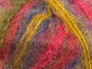 Mohair Classic Red, Khaki, Purple, Green