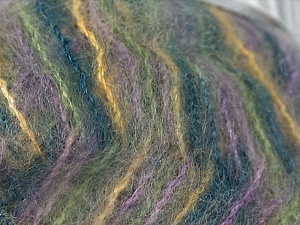 Mohair Classic Green, Lilac, Yellow