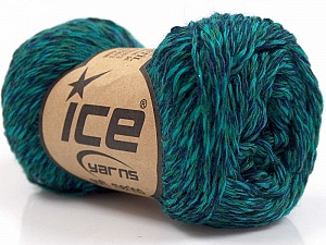 Soft Merino Green, Turquoise, Purple