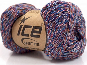 Soft Merino Blue, Red, White, Pink
