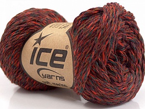 Soft Merino Brown, Red, Green