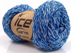 Soft Merino Blue, White