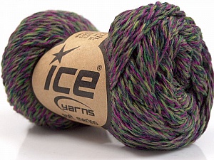 Soft Merino Fuchsia, Green Shades