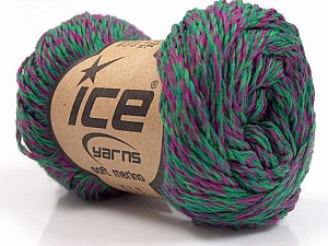 Soft Merino Green, Fuchsia