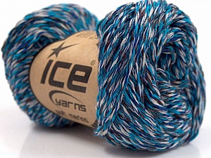 Soft Merino White, Purple, Turquoise