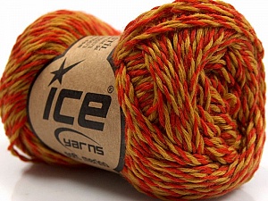 Soft Merino Orange, Olive Green