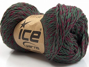 Soft Merino Dark Green, Fuchsia