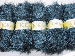 Eyelash 100gr Black, Sea Green