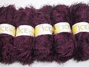 Eyelash 100gr Black, Burgundy