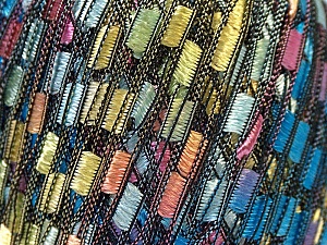 Ladder Salmon Pink Green Blue Trellis