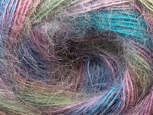 Angora Color Turuncu Çok renkli Gri Yeşil Mavi