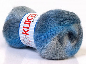Angora Color Beyaz lacivert Mavi