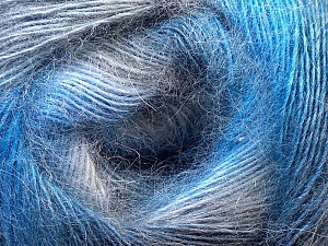 Angora Color Beyaz lacivert Mavi