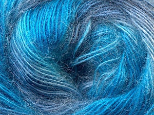 Angora Color Beyaz Mor Gri Mavi