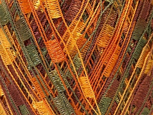 Ladder Yellow Orange Green Brown Trellis