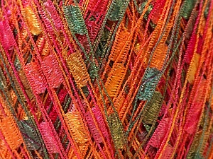 Ladder Sarı Pembe Turuncu Yeşil Trellis