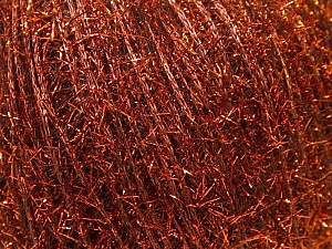 Closeout Yarns Sale Metallic Bakır Kahverengi