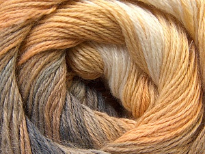 Angora Design Yellow White Camel Blue