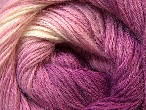 Angora Design White Purple Lilac