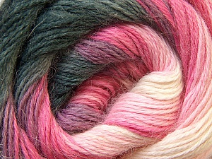 Angora Design White Pink Grey