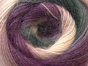 Angora Design White Purple Black