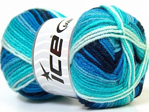 Baby Wool Print lacivert Mavi Tonları
