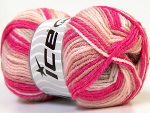 Baby Wool Print Gül pembe Açık Pembe Fuşya