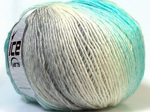 Mirage Color White Turquoise Grey