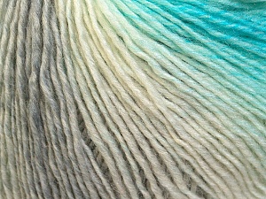 Mirage Color White Turquoise Grey