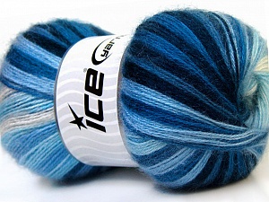 Angora Active White Navy Blue Shades