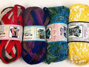 Scarf Yarns Mixed Lot Scarf Yarns