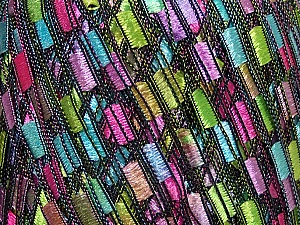 Ladder Pink Lilac Green Blue Black Trellis