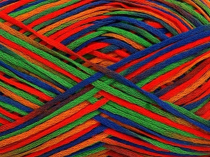 Fettuccia Fine Red Orange Green Blue