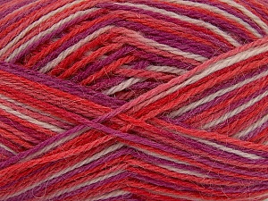 Sale Sock Yarn Beyaz Somon Mor