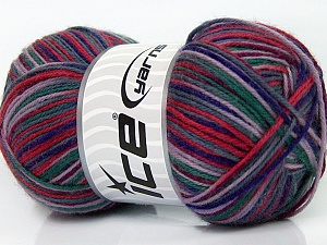 Sale Sock Yarn Somon Mor Gri Yeşil