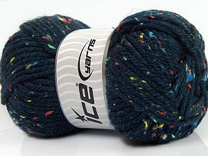 Wool Tweed Superbulky lacivert