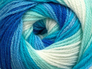 Baby Batik White Turquoise Blue