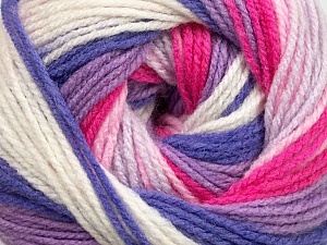 Baby Batik Beyaz Pembe Leylak Lavanta