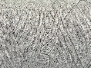 Jumbo Cotton Ribbon Light Grey Melange