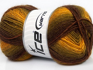 Rainbow Green Gold Brown Shades