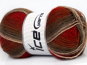 Rainbow Red Khaki Burgundy Brown Beige