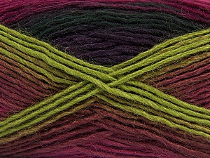 Rainbow Purple Green Burgundy Black