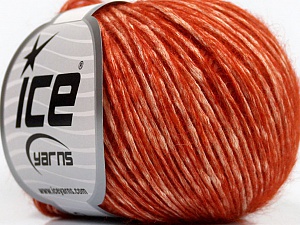 Alpaca Cotton White Dark Orange