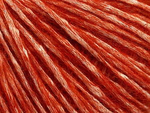 Alpaca Cotton White Dark Orange