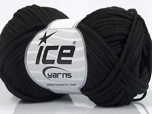 Tube Cotton Worsted Black