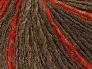 Alpaca Colors Orange Khaki Brown