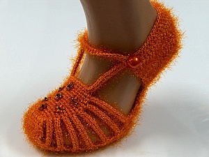 Bootees Orange