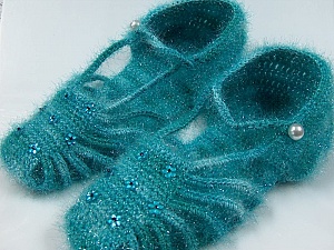 Bootees Turquoise, Green