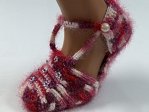 Bootees Red, Purple, Orchid, White