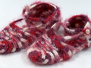 Bootees Red, Purple, Orchid, White